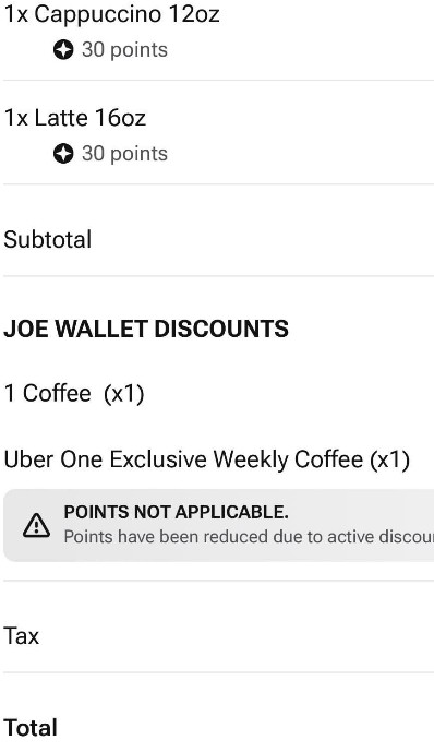 JOE & THE JUICE ＋ Uber One 的畫面